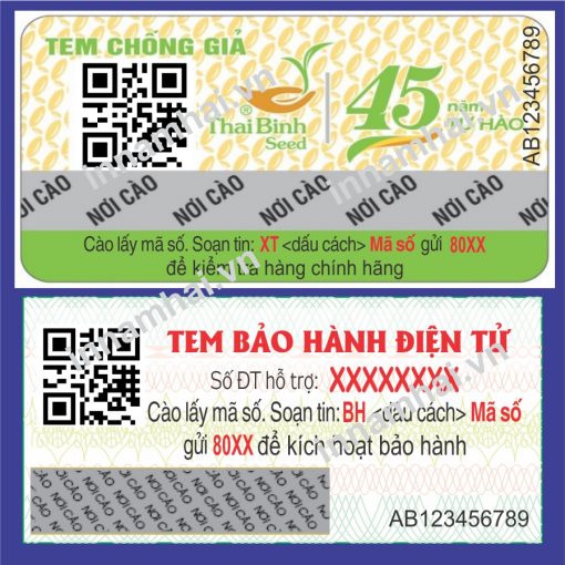 Tem nhãn QR Code - In Nam Hải - Công Ty TNHH In Nam Hải